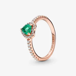 (bilde for) Pandora Funklende Hevet Hjerte Ring - 188421C03