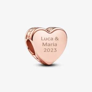 (bilde for) Pandora Inngraverbart Hjerte Charm - 782015C00