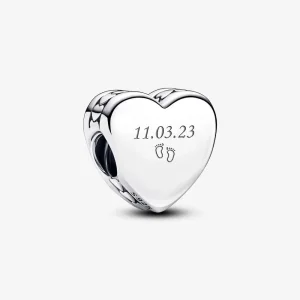 (bilde for) Pandora Inngraverbart Hjerte Charm - 792015