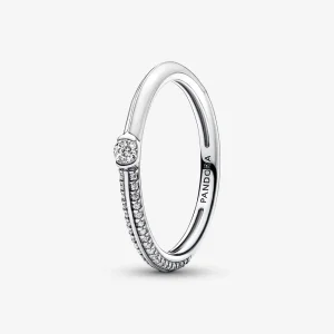 (bilde for) Pandora ME Pavé og Hvit Dobbel Ring - 192528C02