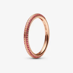 (bilde for) Pandora ME Rød Pavé Ring - 189679C02