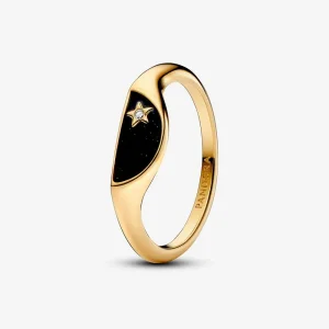 (bilde for) Pandora ME Signetring med emalje - 163325C01