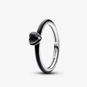 Pandora ME Svart Chakra Hjerte Ring - 193088C01 (bilde for) Pandora ME Svart Chakra Hjerte Ring - 193088C01