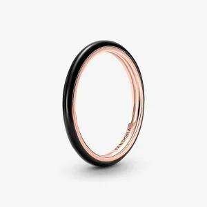 (bilde for) Pandora ME Svart Emalje Ring - 189655C01