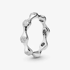 (bilde for) Pandora Modern LovePods silver ring with clear cubic zirconia - 197295CZ
