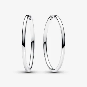 Pandora Moments 40 mm Charm Hoop Øreringer - 293336C00 (bilde for) Pandora Moments 40 mm Charm Hoop Øreringer - 293336C00