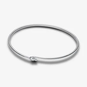 (bilde for) Pandora Nova Åpent Bangle i Sterlingsølv med Lab-dyrket Diamant - 593220C01
