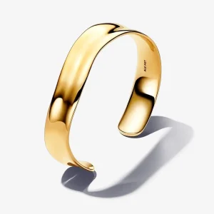 (bilde for) Pandora Organisk Formet Bredt Åpent Bangle - 563302C00
