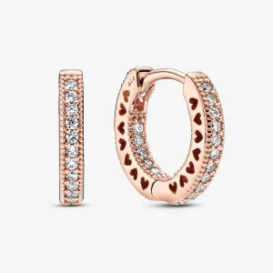 (bilde for) Pandora Pavé Hjerte Øreringer - 286317C01