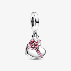 Pandora Åpen Hjerteformet Sjokoladeeske Hengende Charm - 792587C01 (bilde for) Pandora Åpen Hjerteformet Sjokoladeeske Hengende Charm - 792587C01
