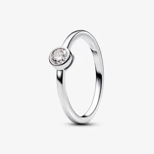 (bilde for) Pandora Ring i sterling sølv med 0,25 ct TW G-J VS+ rund briljant utmerket slipt laboratoriedyrket diamant - 192900C01