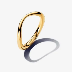 (bilde for) Pandora Ring med Organisk Formet Bånd - 163314C00