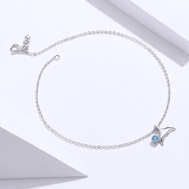 (bilde for) Pandora Style Silver Mermaid Hale Anklet - SCT004 - Vis 2