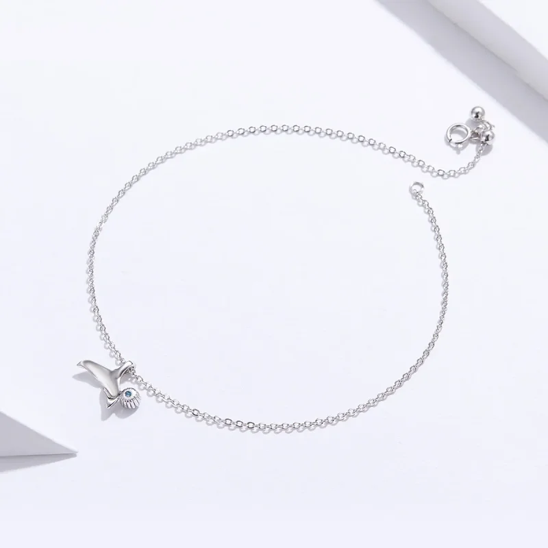 (bilde for) Pandora Style Silver Mermaid Hale Anklet - SCT004 - Vis 4
