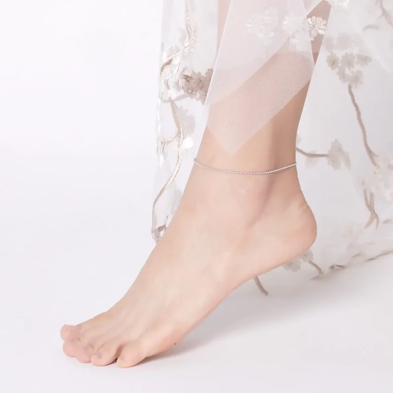 (bilde for) Pandora Style Sølv Enkel Anklet - SCT002 - Vis 5