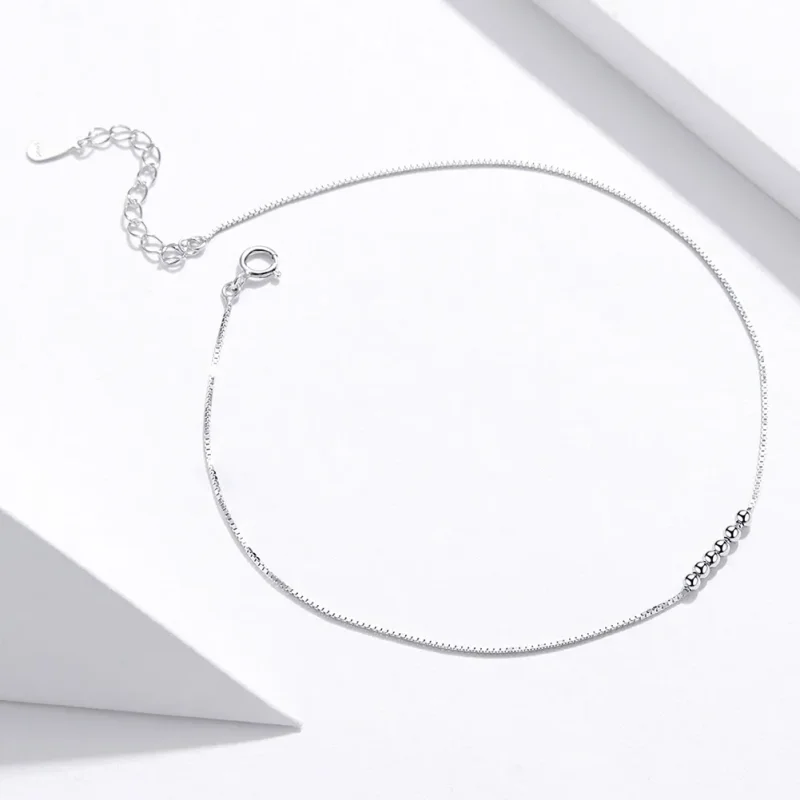 (bilde for) Pandora Style Sølv Helical Anklet - SCT007 - Vis 2