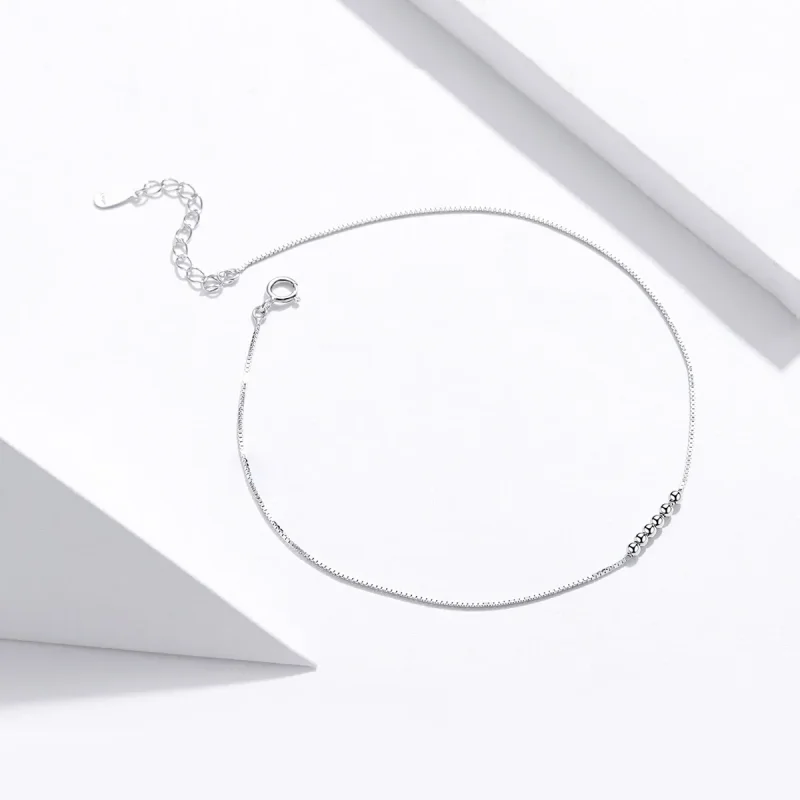 (bilde for) Pandora Style Sølv Helical Anklet - SCT007 - Vis 4
