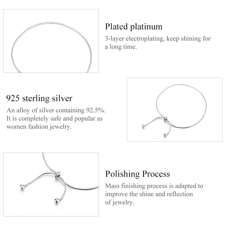 (bilde for) Pandora Style Sølv Stilig Anklet - SCT016 - Vis 6