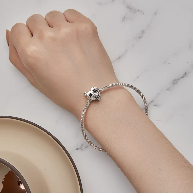 (bilde for) Pandora-stil hjerteformet hussjarm - BSC871 - Vis 6