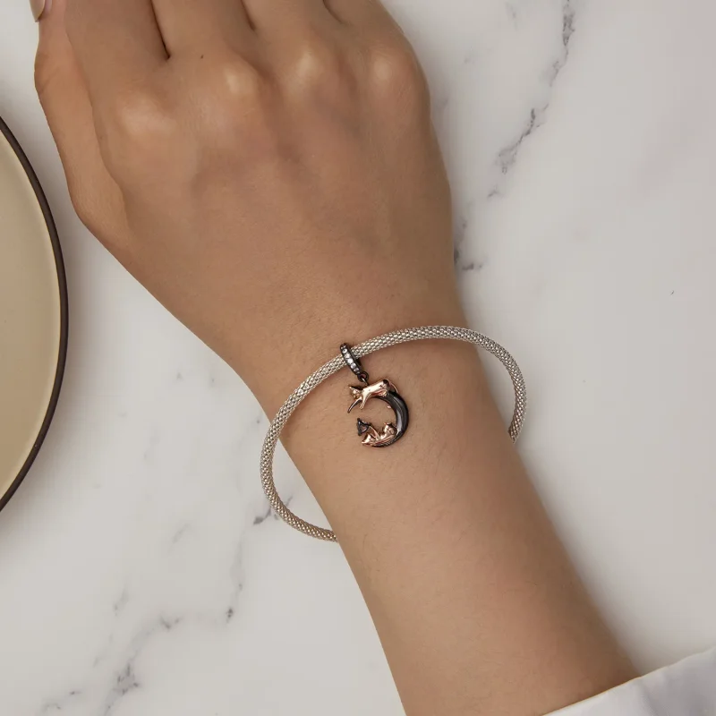 (bilde for) Pandora-stil leker med katter anhengsjarm - SCC2518 - Vis 5