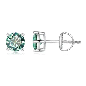 (bilde for) Pandora Style 0,5 karat fireklo Moissanite ørepynt - MSE003-CFS