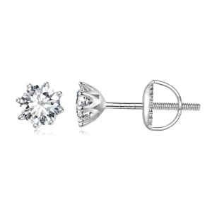 (bilde for) Pandora Style 0,5 karat Moissanite Hoops øredobber - MSE019-S