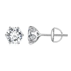 (bilde for) Pandora Style 1 karat Moissanite øredobber - MSE020-L
