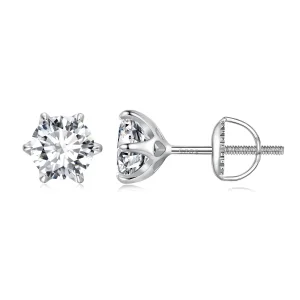 (bilde for) Pandora Style 1 karat Moissanite øredobber - MSE021-S