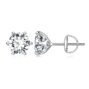 (bilde for) Pandora Style 2 karat Moissanite øredobber - MSE021-L