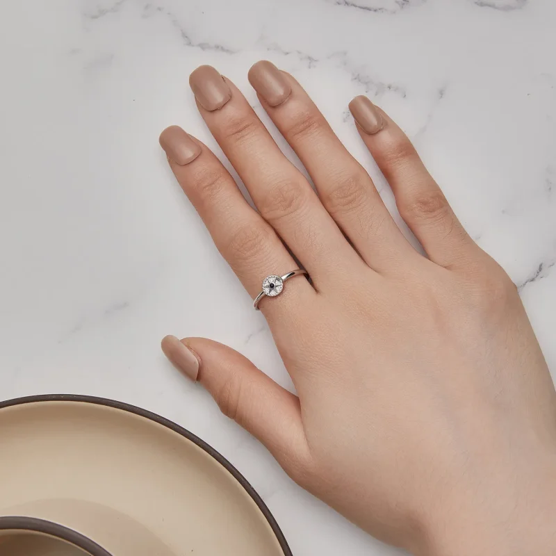 (bilde for) Pandora Style Ankerkompass Åpen Ring - SCR935 - Vis 3