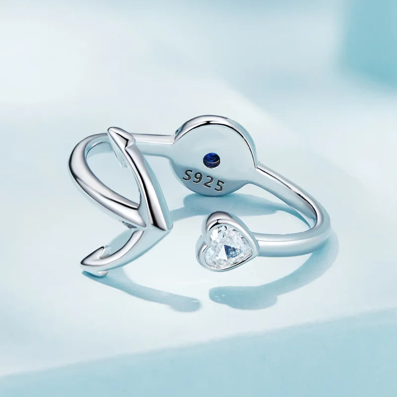 (bilde for) Pandora Style Ankerkompass Åpen Ring - SCR935 - Vis 5