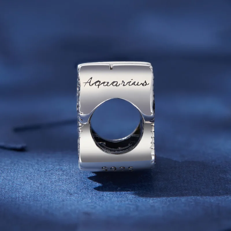 (bilde for) Pandora Style Aquarius Lucky Zodiac Charm - SCC2516-12 - Vis 3