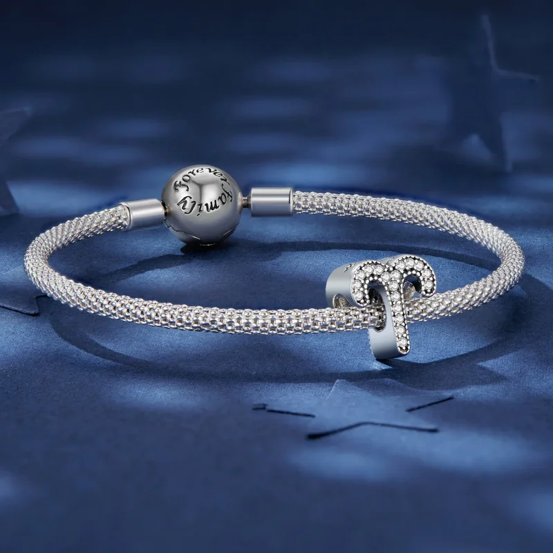 (bilde for) Pandora Style Aries Lucky Zodiac Sign Charm - SCC2516-1 - Vis 5