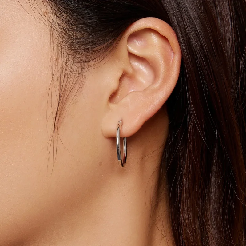 (bilde for) Pandora Style Big Circle Hoops øredobber - SCE1608-L - Vis 2