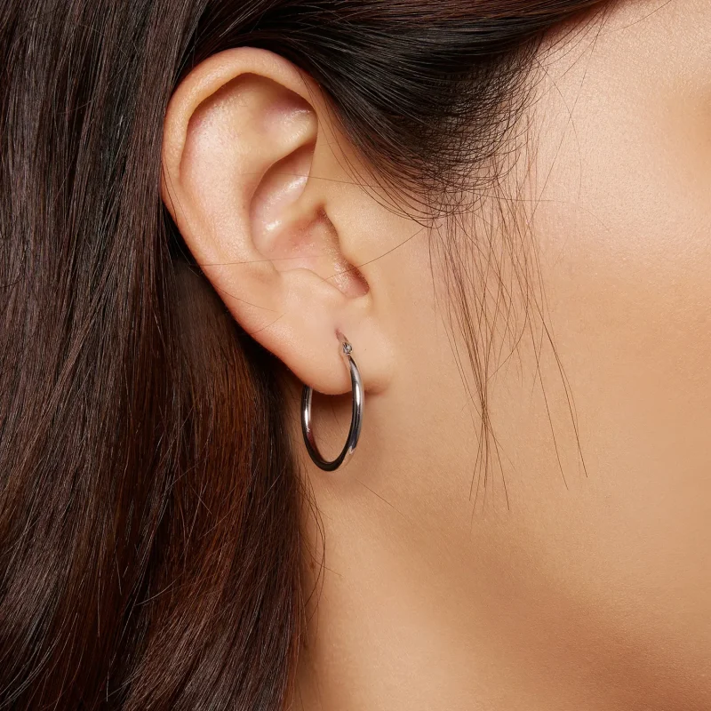 (bilde for) Pandora Style Big Circle Hoops øredobber - SCE1608-L - Vis 4