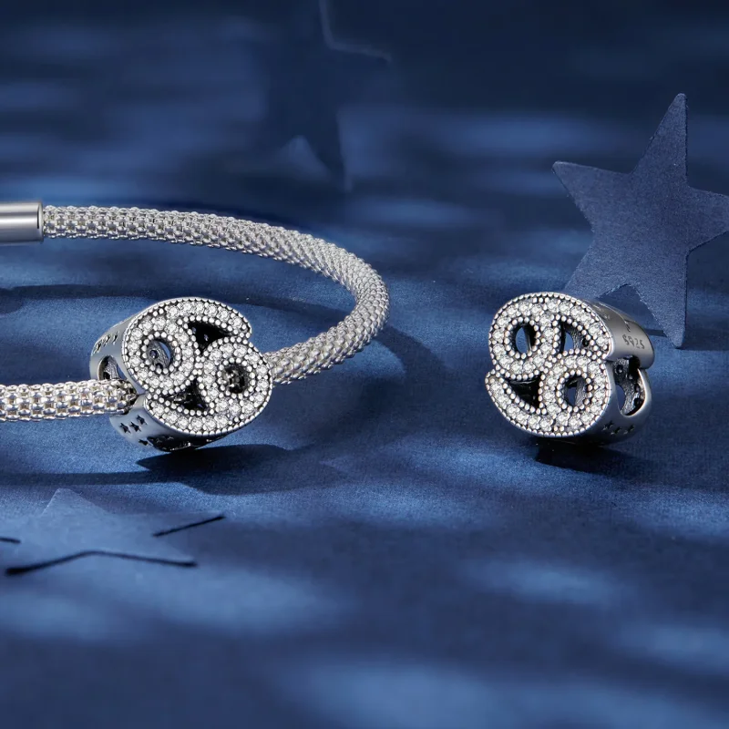 (bilde for) Pandora Style Cancer Lucky Zodiac Charm - SCC2516-4 - Vis 4