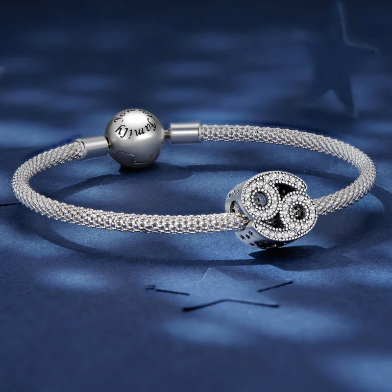 (bilde for) Pandora Style Cancer Lucky Zodiac Charm - SCC2516-4 - Vis 5