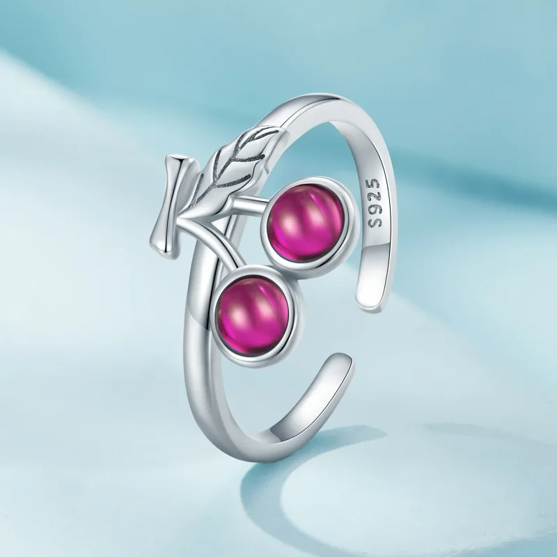 (bilde for) Pandora Style Cherry Open Ring - SCR936 - Vis 2