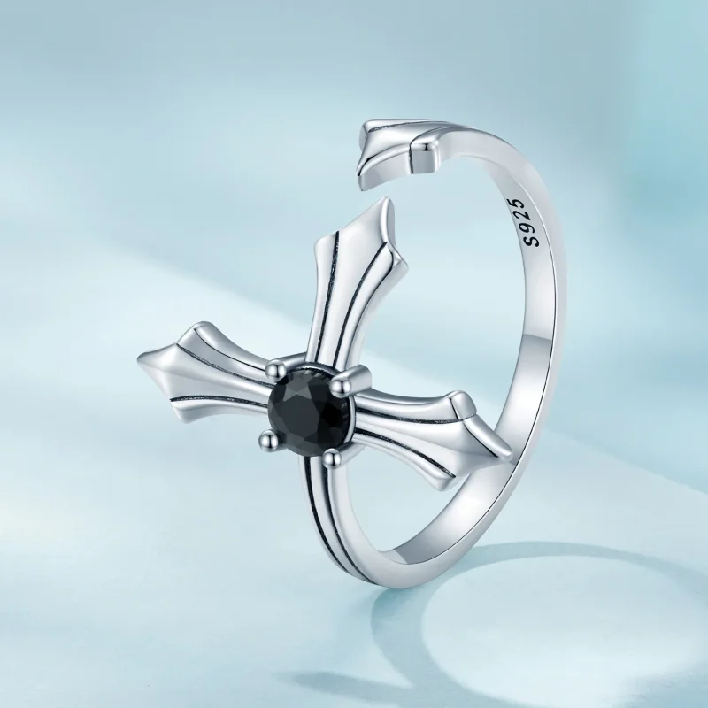 (bilde for) Pandora Style Cross Open Ring - SCR939 - Vis 2