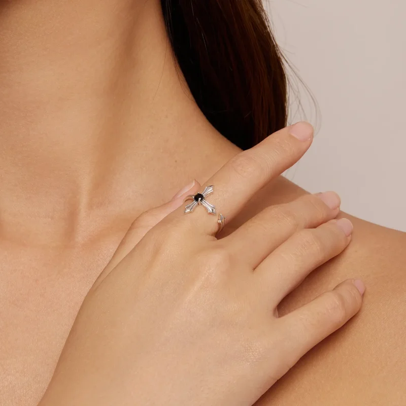 (bilde for) Pandora Style Cross Open Ring - SCR939 - Vis 4