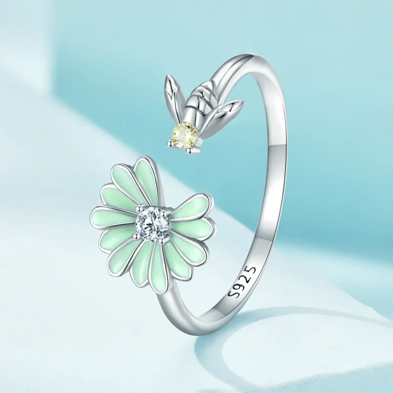 (bilde for) Pandora Style Daisy Bee Open Ring - SCR929 - Vis 2