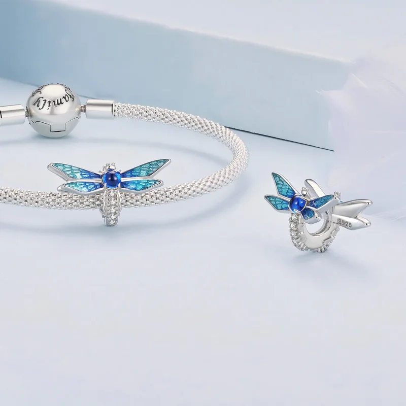 (bilde for) Pandora Style Delikat Dragonfly Charm - BSC859 - Vis 4