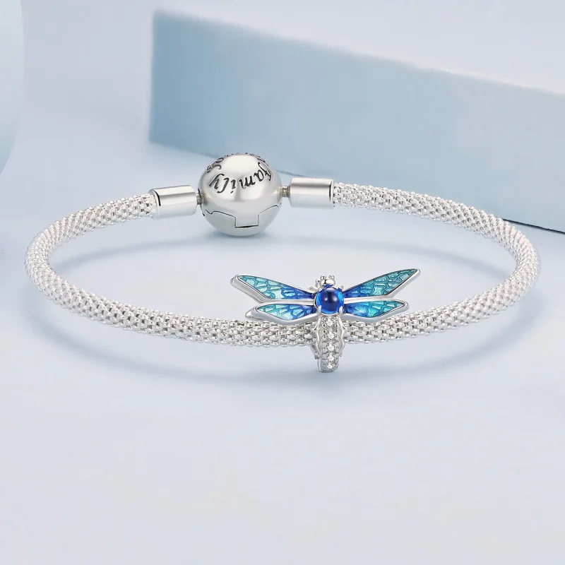 (bilde for) Pandora Style Delikat Dragonfly Charm - BSC859 - Vis 5