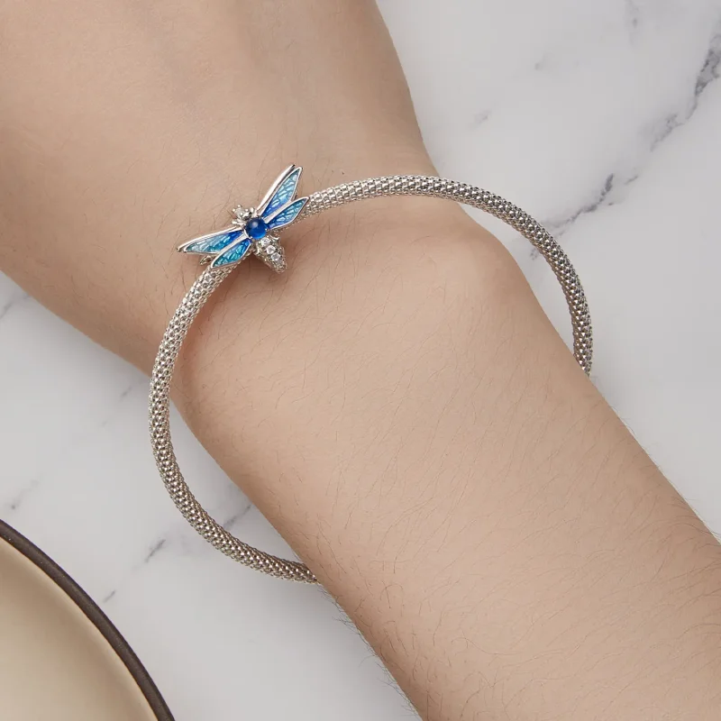 (bilde for) Pandora Style Delikat Dragonfly Charm - BSC859 - Vis 6