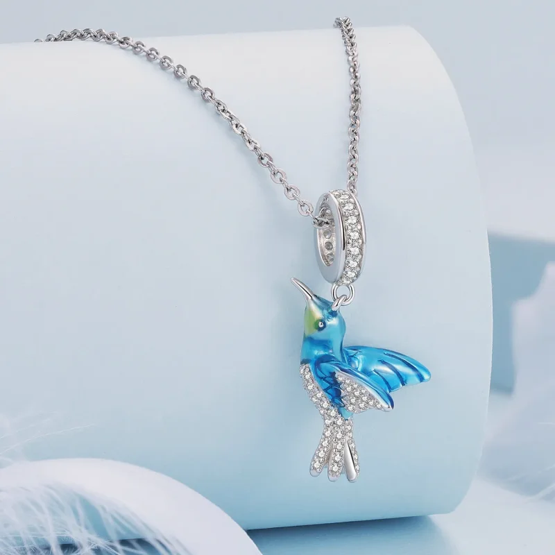 (bilde for) Pandora Style Delikat Kingfisher Anheng Charm - BSC858 - Vis 2