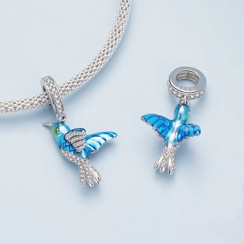 (bilde for) Pandora Style Delikat Kingfisher Anheng Charm - BSC858 - Vis 4