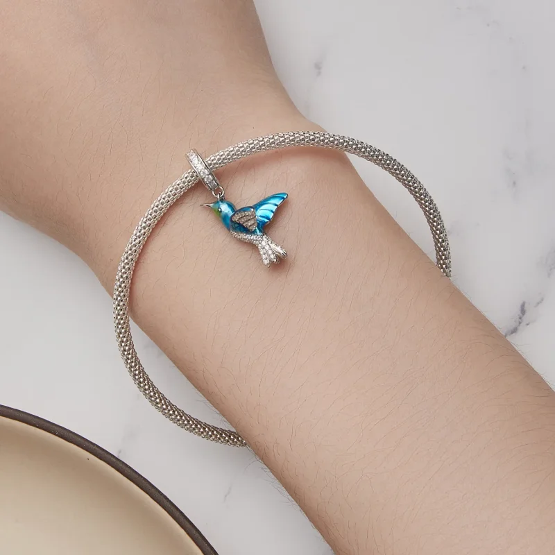 (bilde for) Pandora Style Delikat Kingfisher Anheng Charm - BSC858 - Vis 5