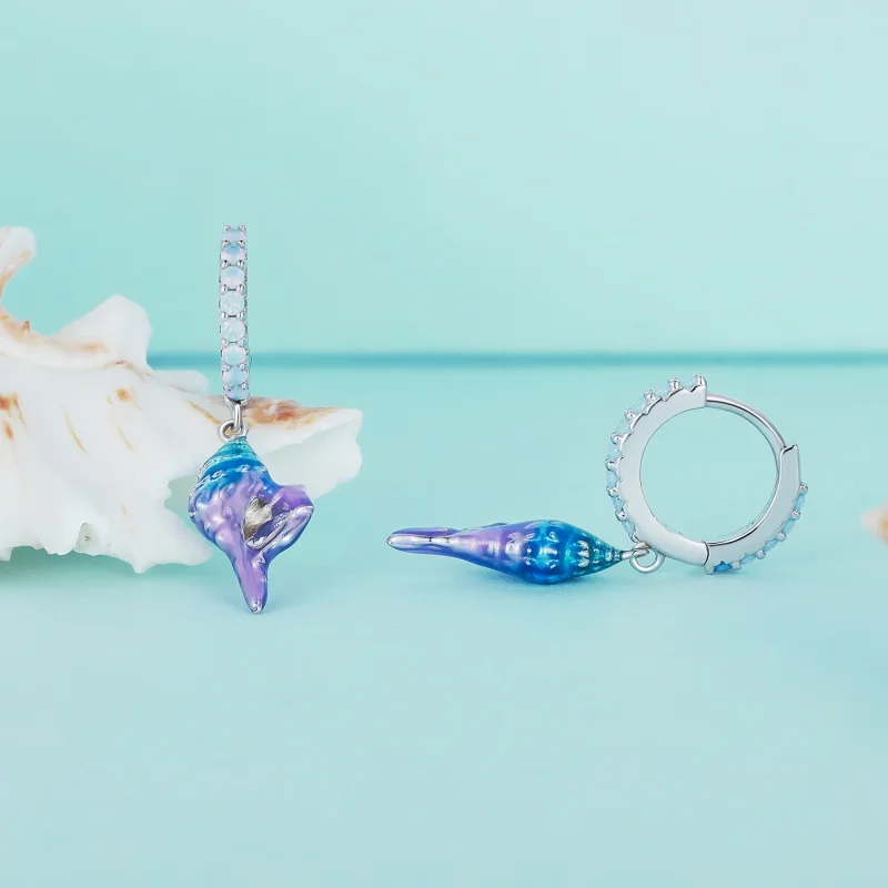(bilde for) Pandora Style Dream Conch Hoops øredobber - BSE841 - Vis 2