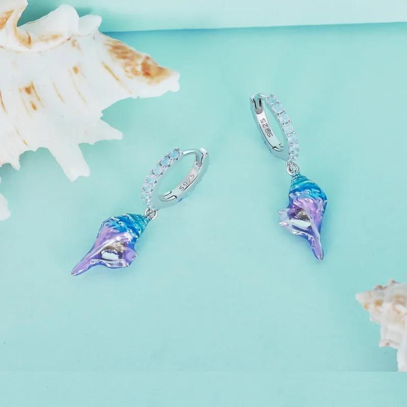 (bilde for) Pandora Style Dream Conch Hoops øredobber - BSE841 - Vis 3