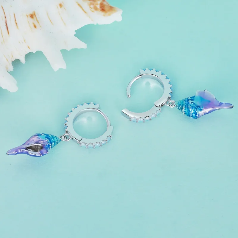 (bilde for) Pandora Style Dream Conch Hoops øredobber - BSE841 - Vis 4